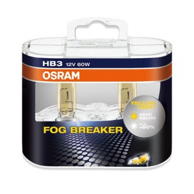 Набор галогеновых ламп Osram HB3 Fog Breaker 9005FBR-HCB